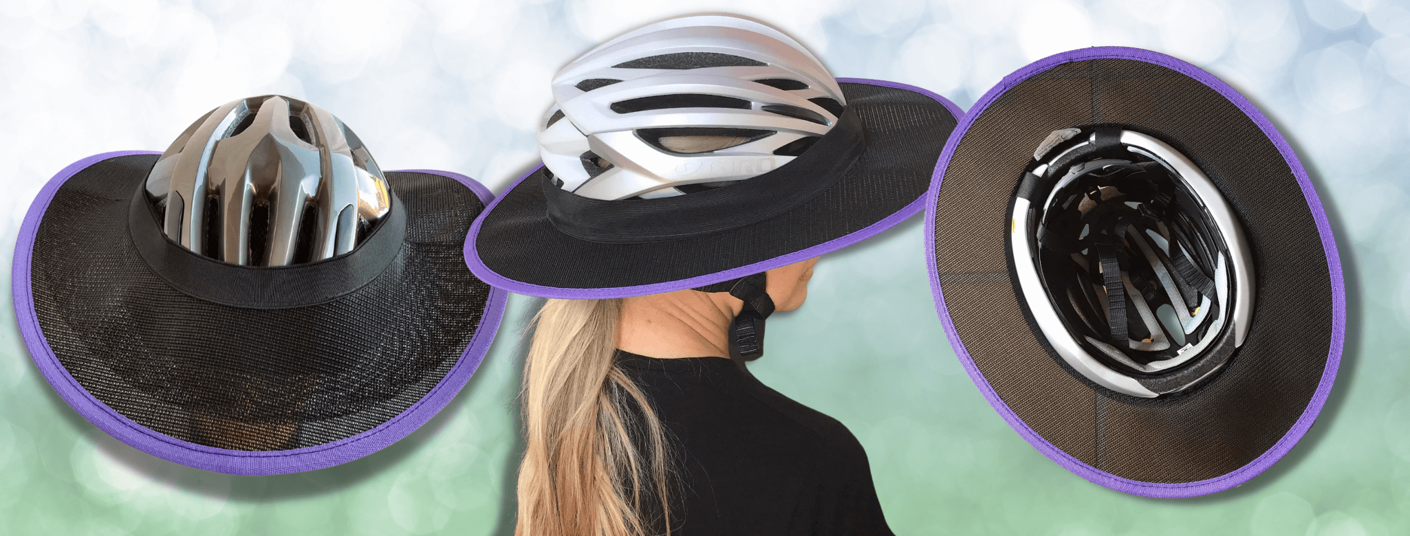 bike helmet hat brim